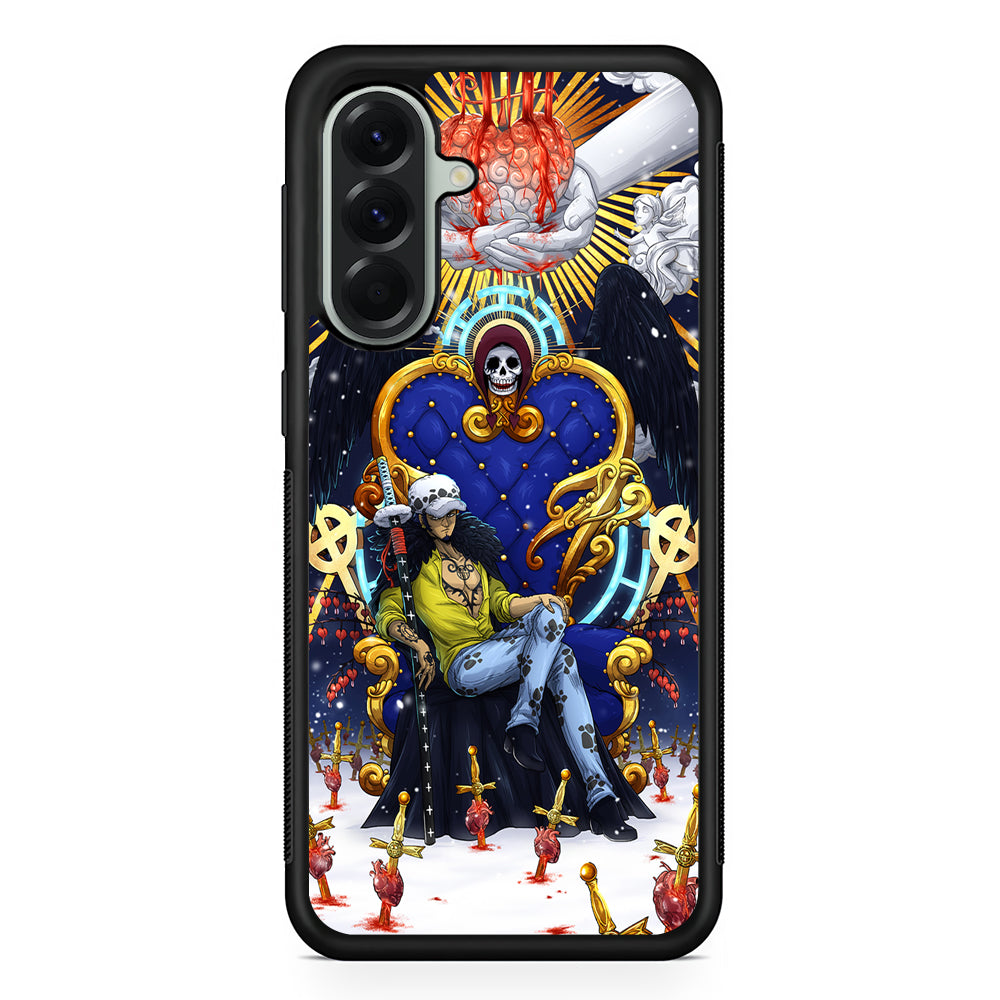 One Piece Trafalgar Law Heart Stealer Samsung Galaxy A56 Case | Samsung Galaxy A56 Protective Rubber Case