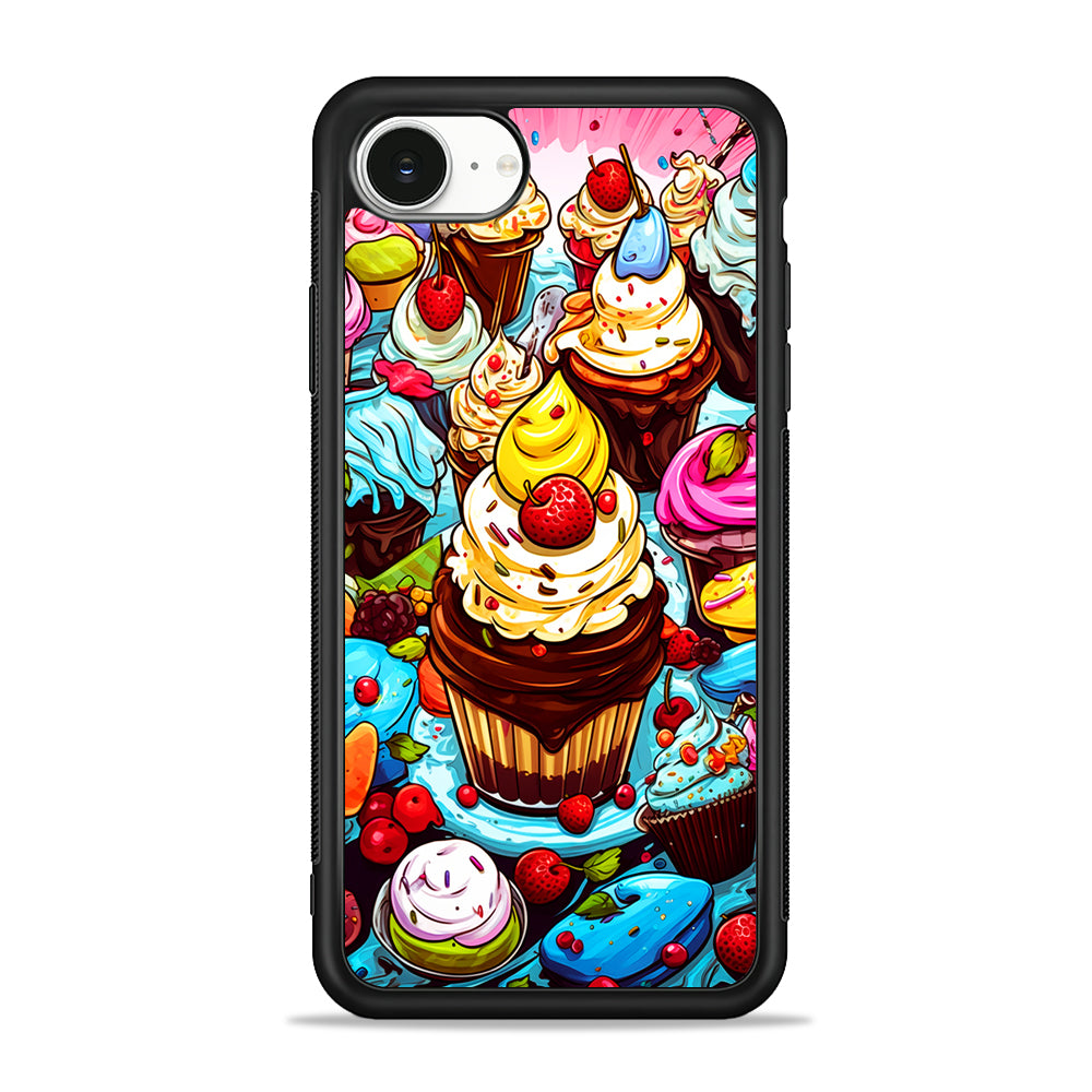 Sweet Desserts Food Doodle iPhone 16e Case | Protective Phone Cover