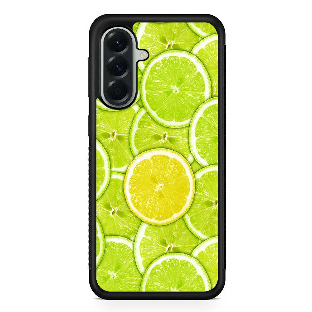 Lime Slice Citrus Fruit Samsung Galaxy A56 Case | Samsung Galaxy A56 Protective Rubber Case