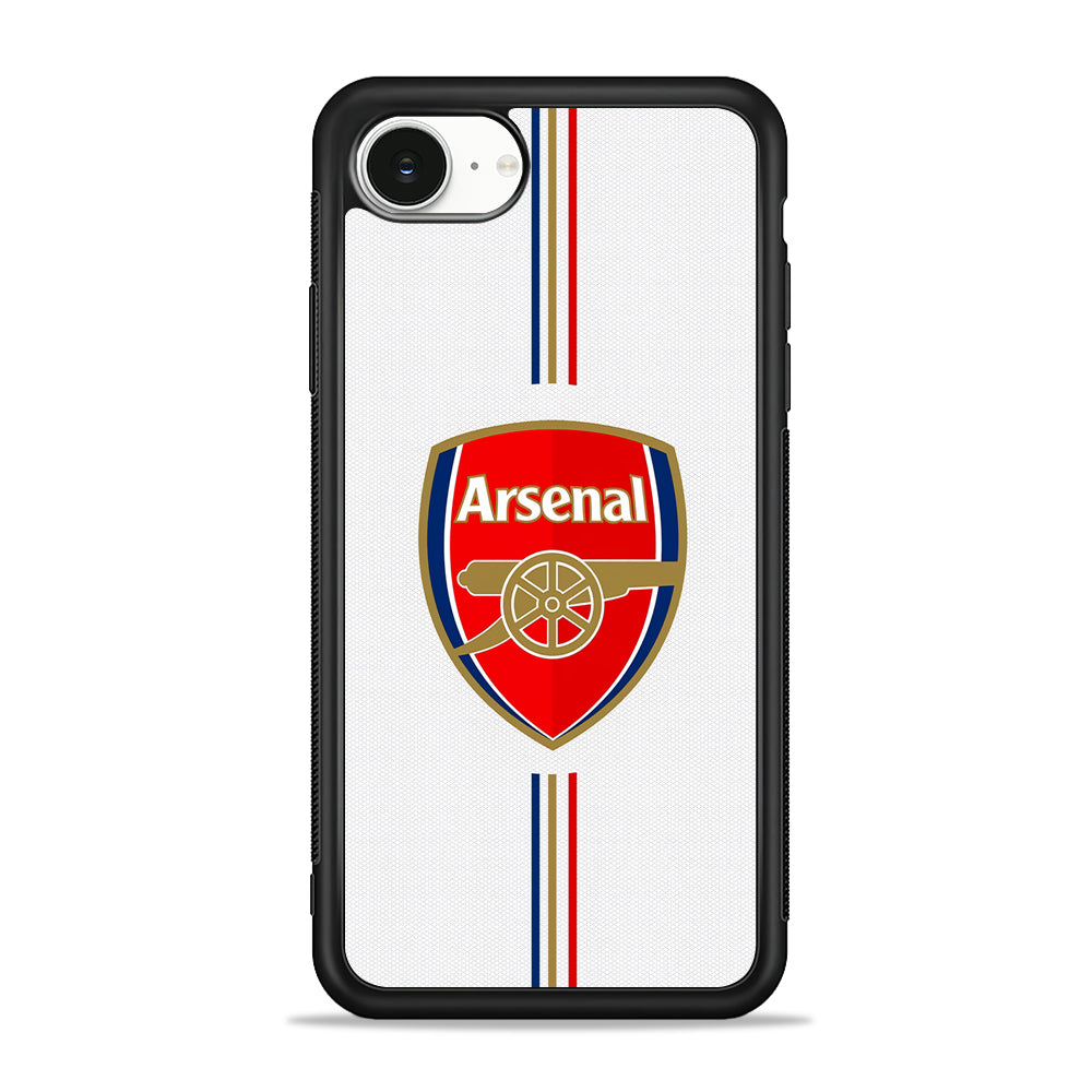 Arsenal Emblem Stripe Line iPhone 16e Case | Protective Phone Cover