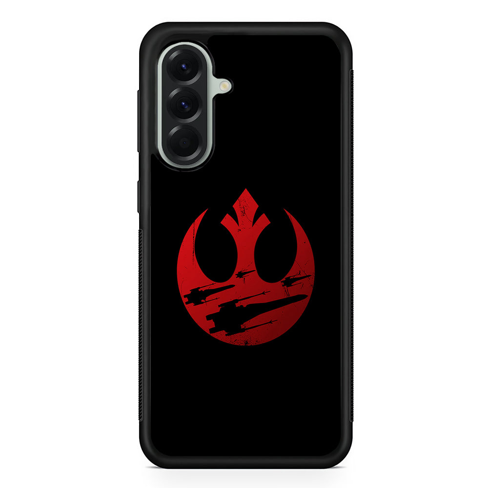 Rebel Alliance Star Wars Red Samsung Galaxy A56 Case | Samsung Galaxy A56 Protective Rubber Case