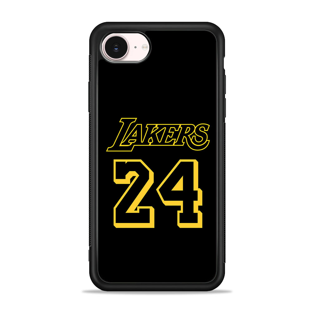 Kobe Bryant Lakers 24 iPhone 17e Case - Silicone Case