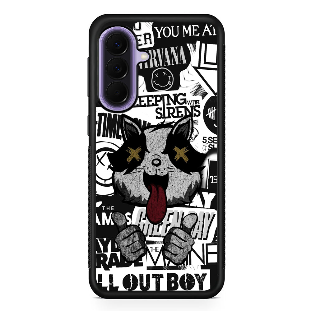 Rock Bands of Playlist Samsung Galaxy A57 Case | Slim Samsung Galaxy A57 Rubber Case