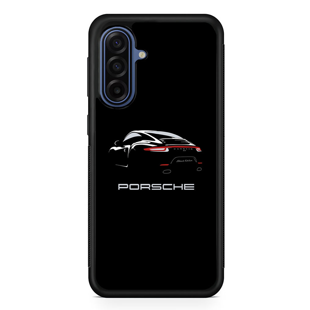 Porsche Black Edition Samsung Galaxy A17 Case | Samsung Galaxy A17 Protective Rubber Case