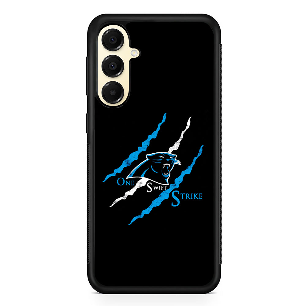 NFL Carolina Panthers Strike Samsung Galaxy A16 Case | Slim Rubber Samsung Galaxy A16 Case