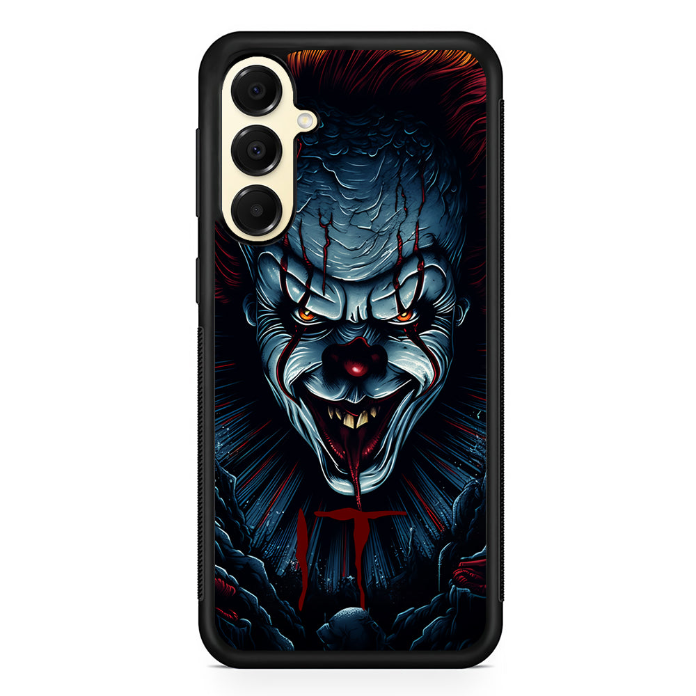 IT Clown Scary Face Samsung Galaxy A16 Case | Slim Rubber Samsung Galaxy A16 Case