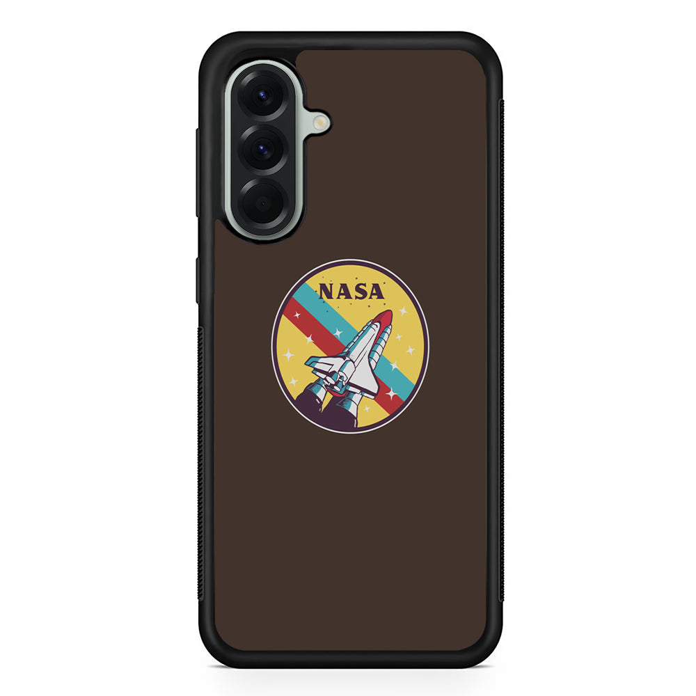 Nasa Dark Aircraft Icon Samsung Galaxy A56 Case | Samsung Galaxy A56 Rubber Protective Case