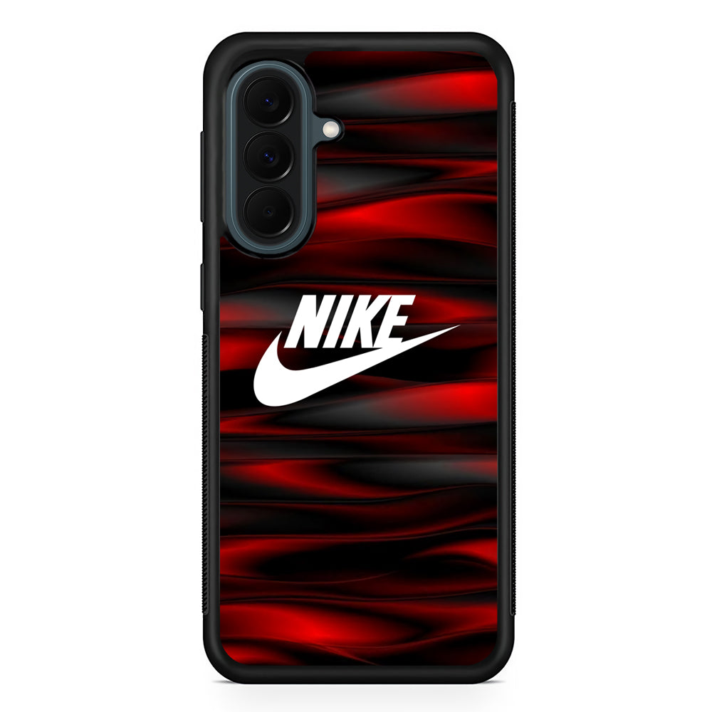Nike Liquid Vabes Wave Red Samsung Galaxy A37 Case | Samsung Galaxy A37 Rubber Phone Case
