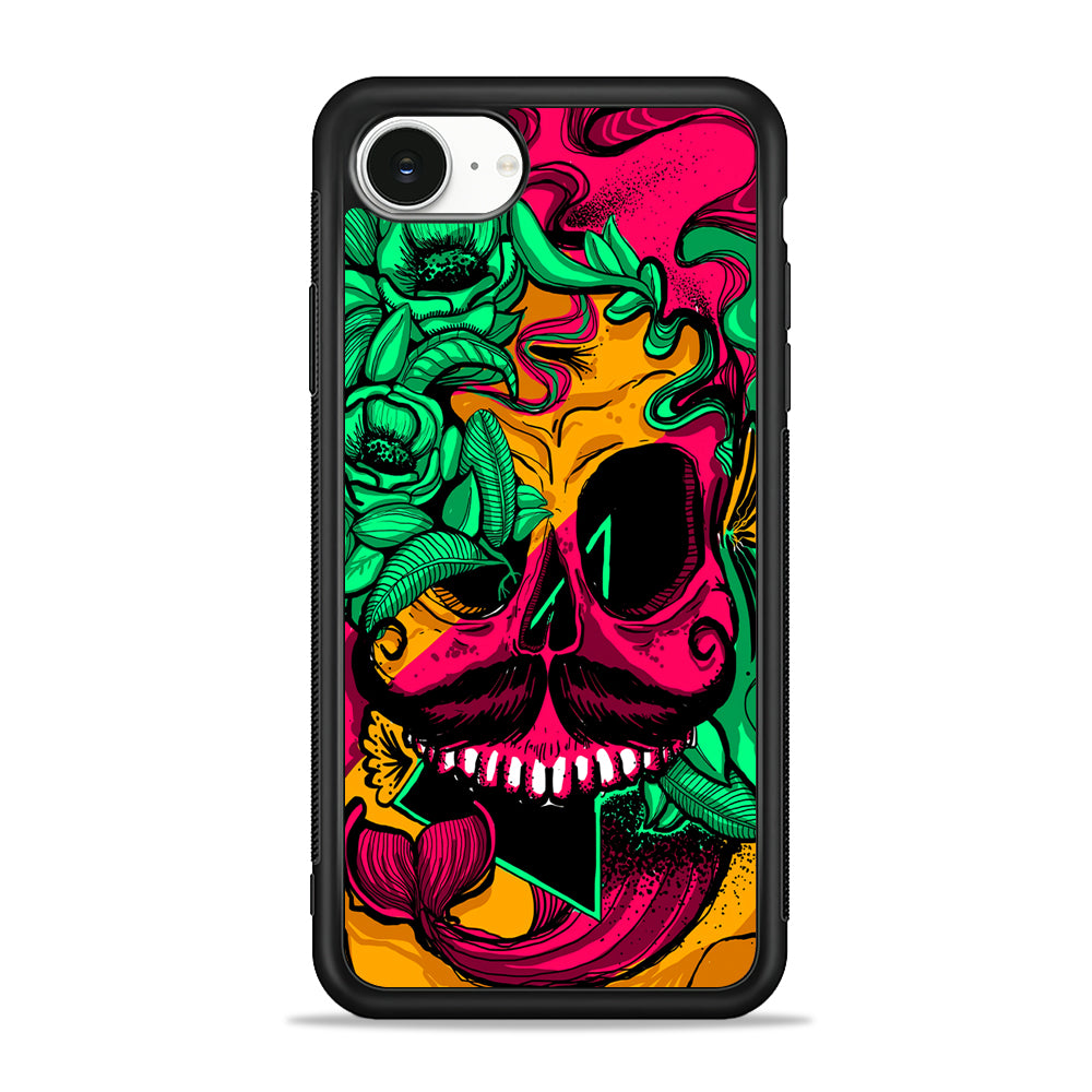 Pirates Skull Artistic Art iPhone 16e Case | Protective Phone Cover