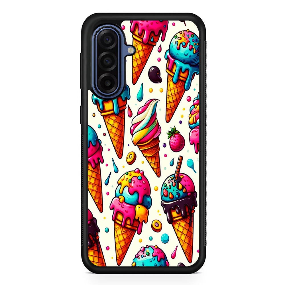 Ice Creams with Different Flavors Samsung Galaxy A17 Case | Slim Protective Phone Cover