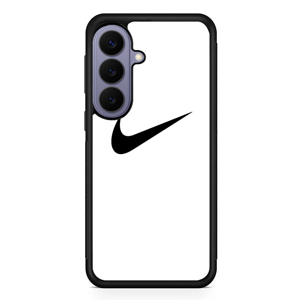 Nike White Milk Black Logo Samsung Galaxy S26 Case | Lightweight Samsung Galaxy S26 Phone Case