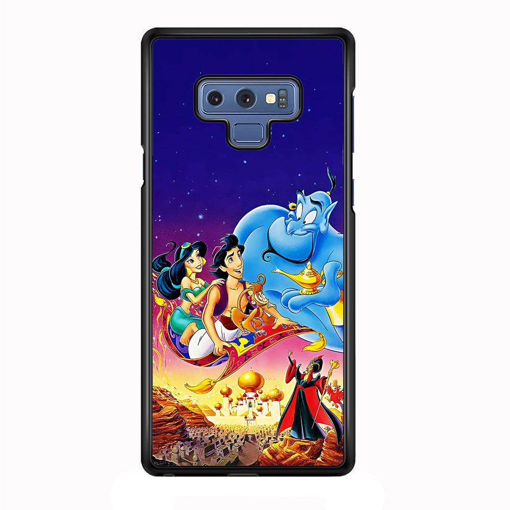 Aladdin Poster Samsung Galaxy Note 9 Case-Rubber / White (2D Case)-Xtracase