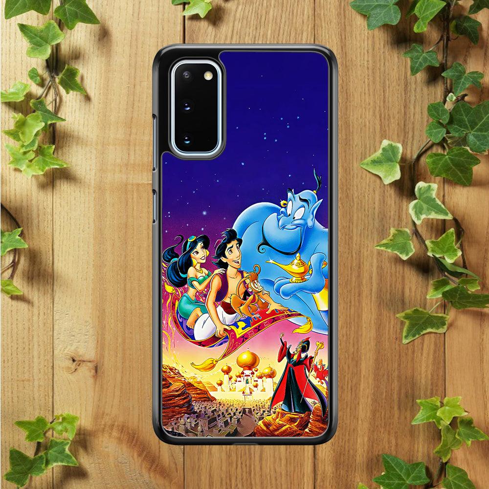 Aladdin Poster Samsung Galaxy S20 Case-Rubber / White (2D Case)-Xtracase