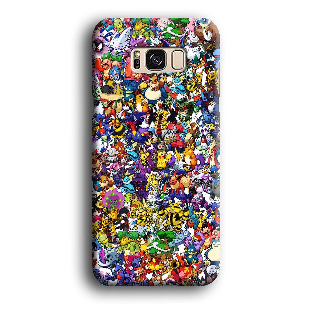 All Pokemon characters Samsung Galaxy S8 Plus Case-Plastic / Full Wrap (3D Case)-Xtracase