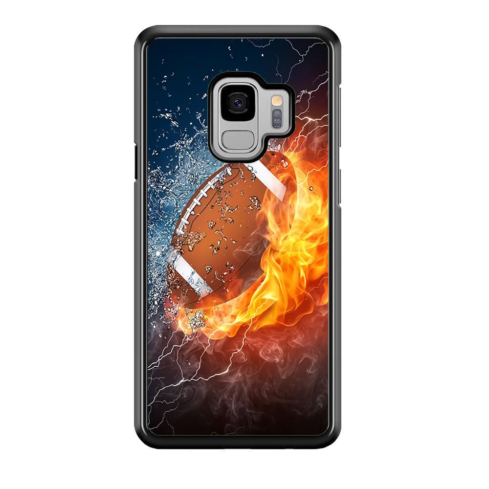 American Football Ball Cool Art Samsung Galaxy S9 Case-Plastic / Full Wrap (3D Case)-Xtracase