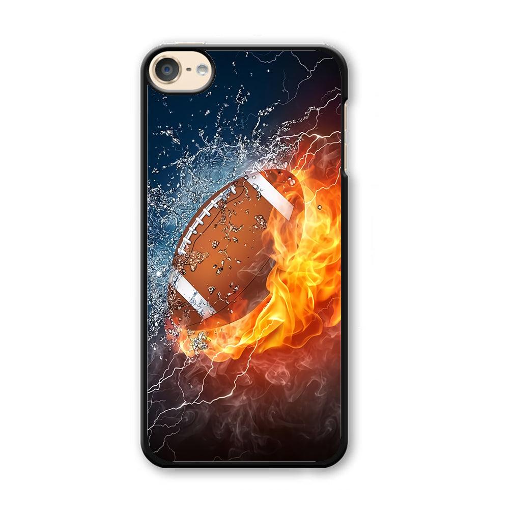 American Football Ball Cool Art iPod Touch 6 Case-Plastic / Full Wrap (3D Case)-Xtracase