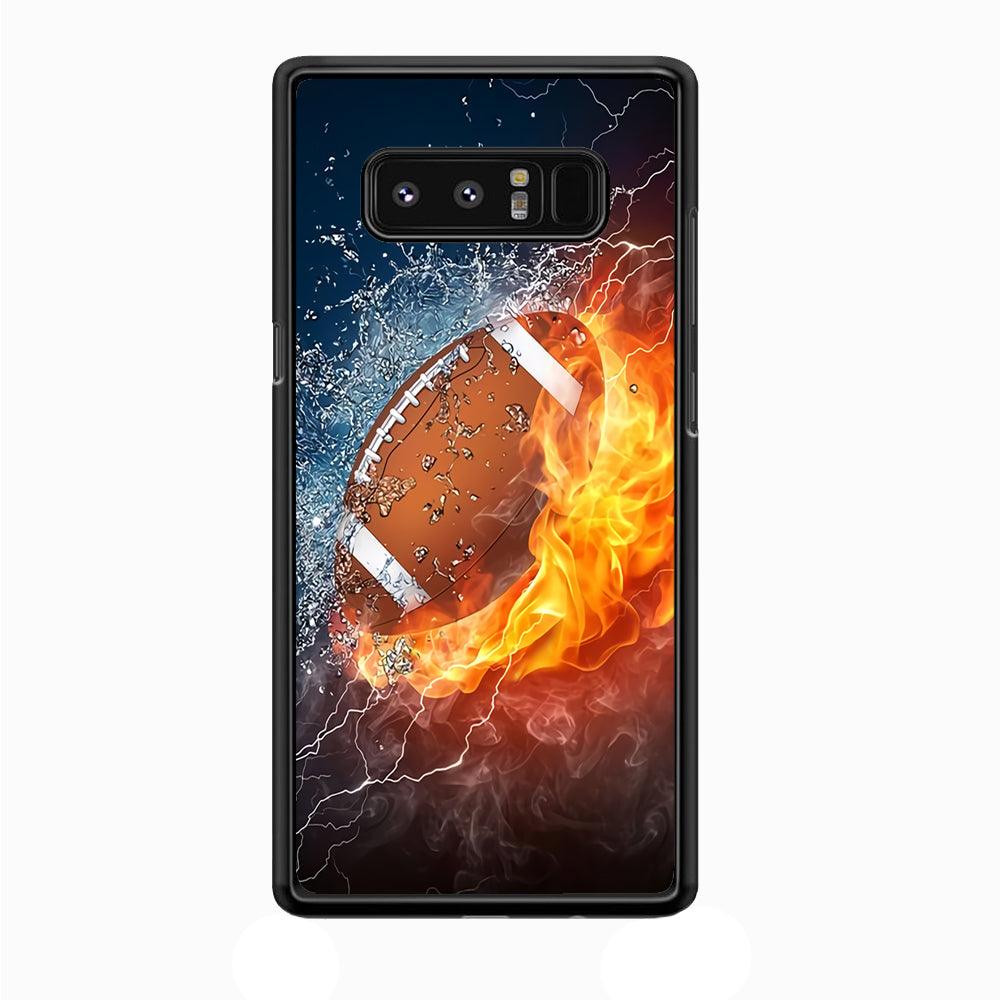 American Football Ball Cool Art Samsung Galaxy Note 8 Case-Plastic / Full Wrap (3D Case)-Xtracase