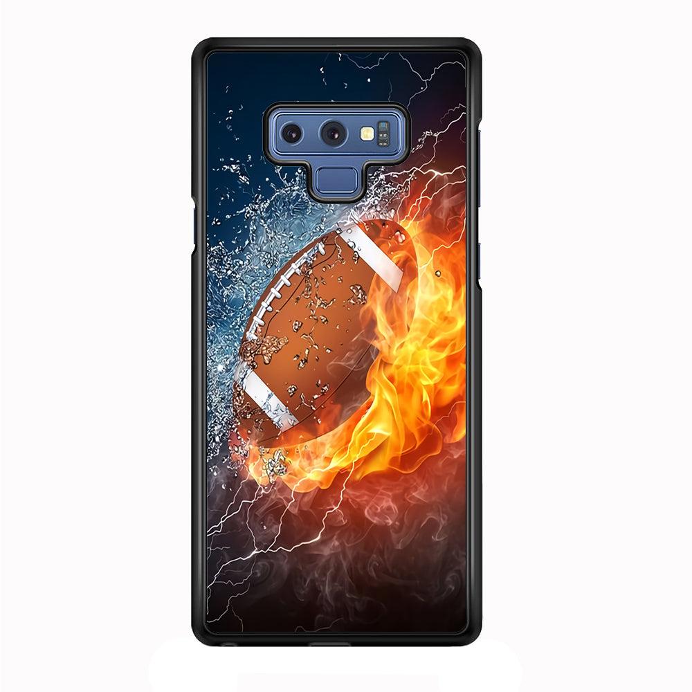 American Football Ball Cool Art Samsung Galaxy Note 9 Case-Plastic / Full Wrap (3D Case)-Xtracase