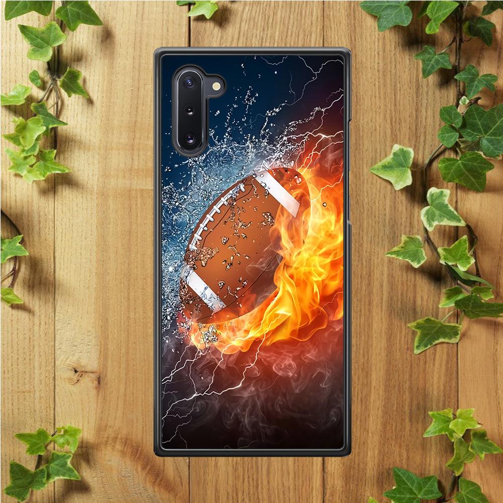 American Football Ball Cool Art Samsung Galaxy Note 10 Case-Plastic / Full Wrap (3D Case)-Xtracase