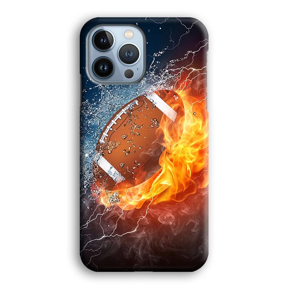 American Football Ball Cool Art iPhone 13 Pro Case-Plastic / Full Wrap (3D Case)-Xtracase