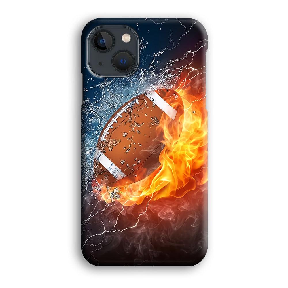American Football Ball Cool Art iPhone 13 Mini Case-Plastic / Full Wrap (3D Case)-Xtracase