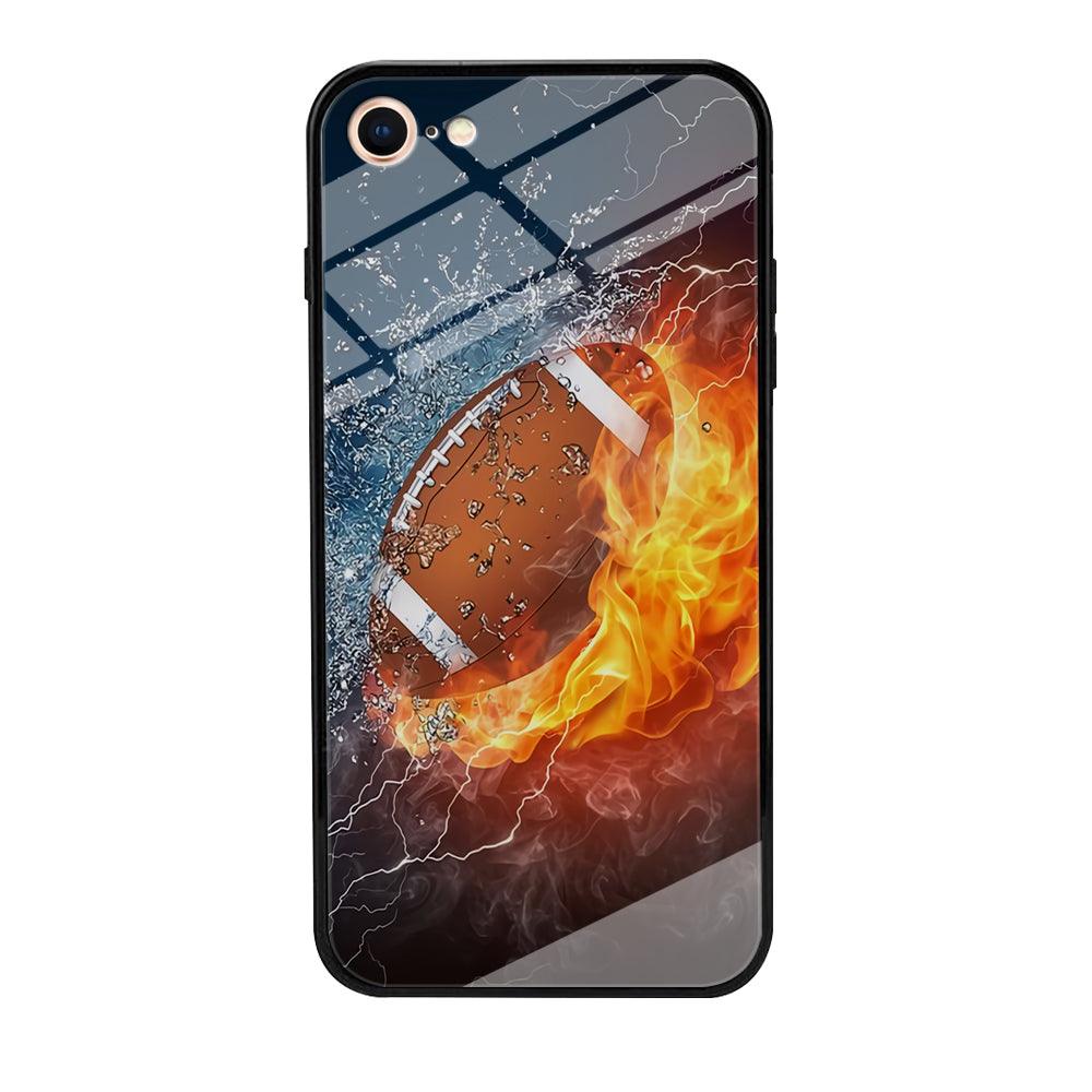 American Football Ball Cool Art iPhone 7 Case-Tempered Glass Case-Xtracase
