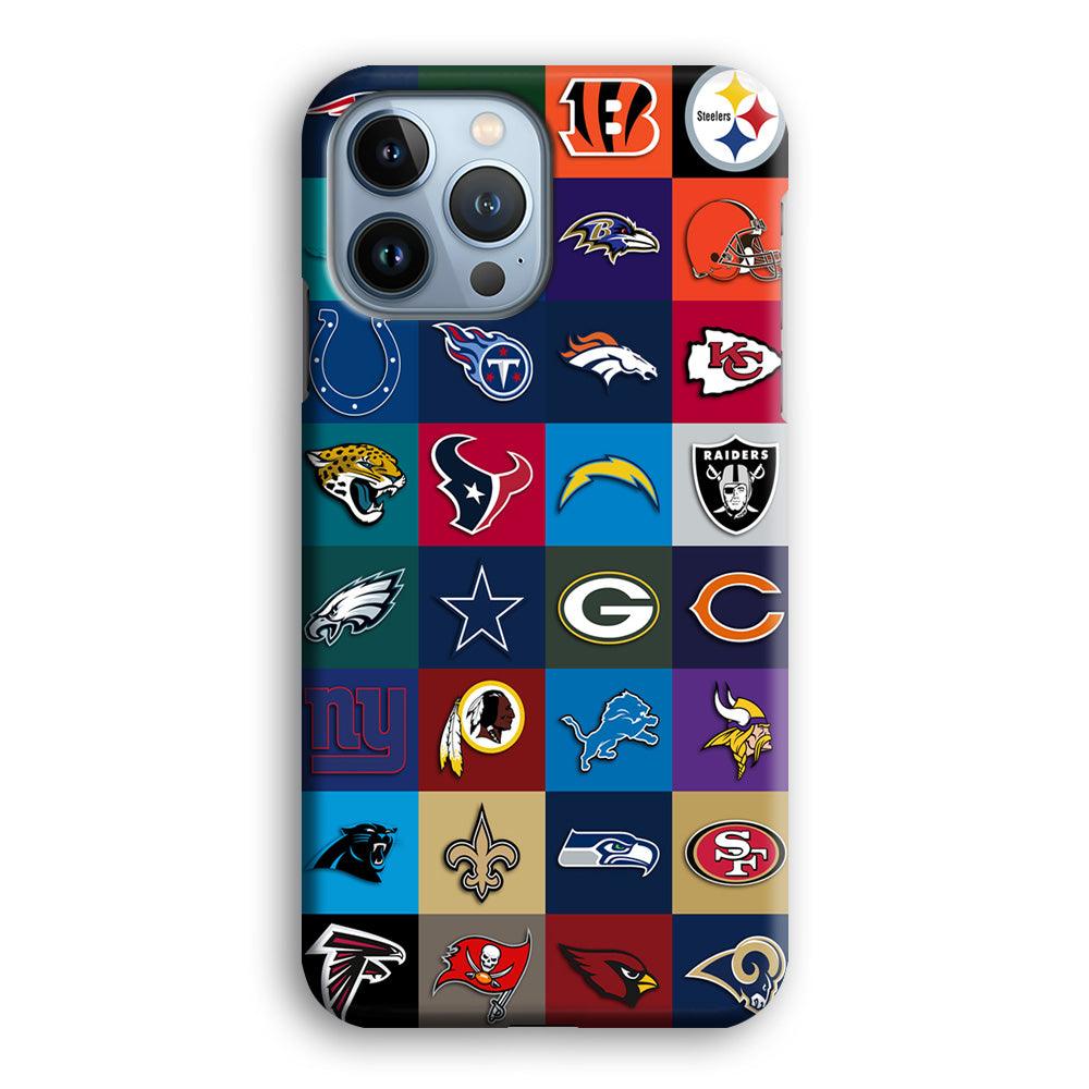 American Football Teams NFL iPhone 13 Pro Case-Plastic / Full Wrap (3D Case)-Xtracase
