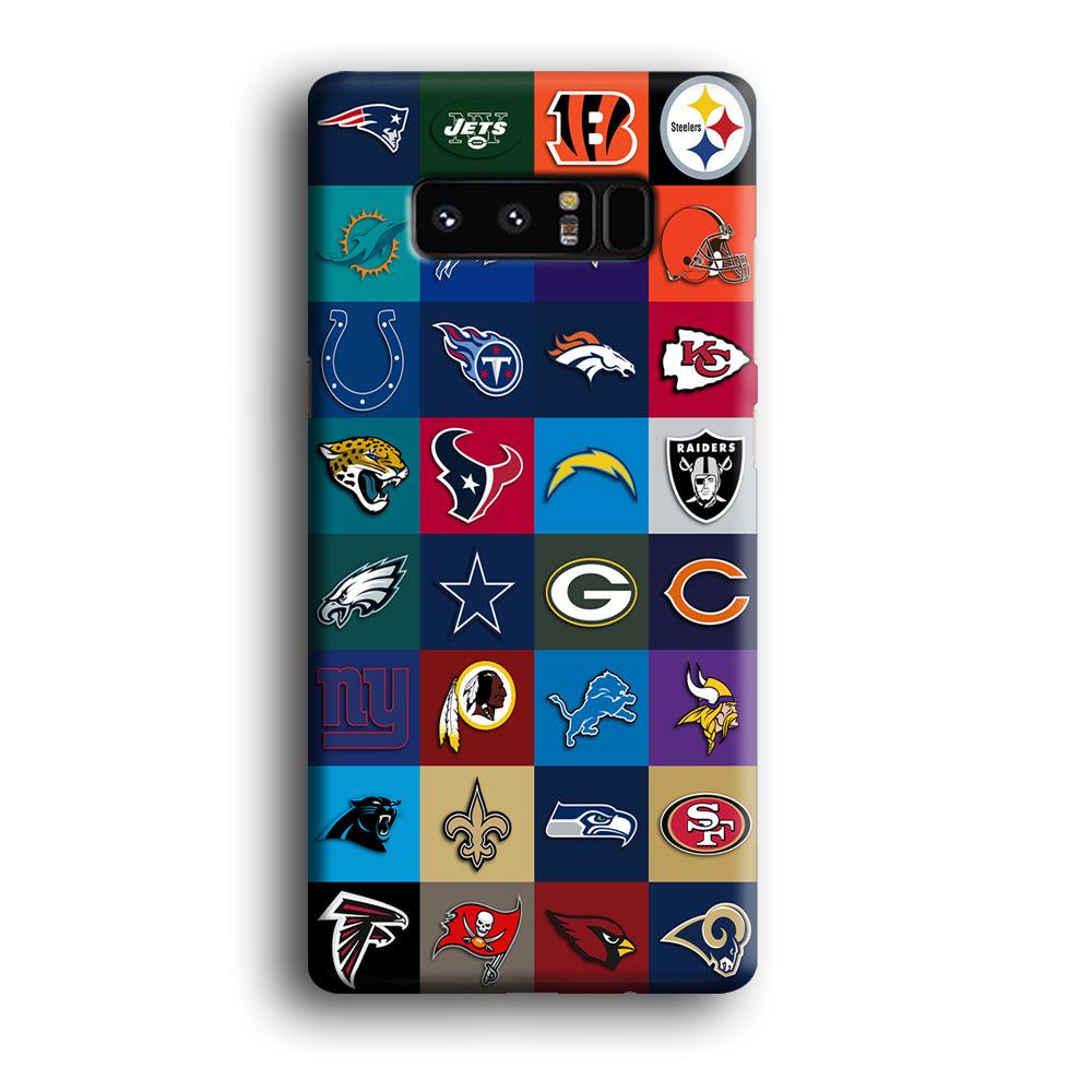 American Football Teams NFL Samsung Galaxy Note 8 3D Case-Xtracase