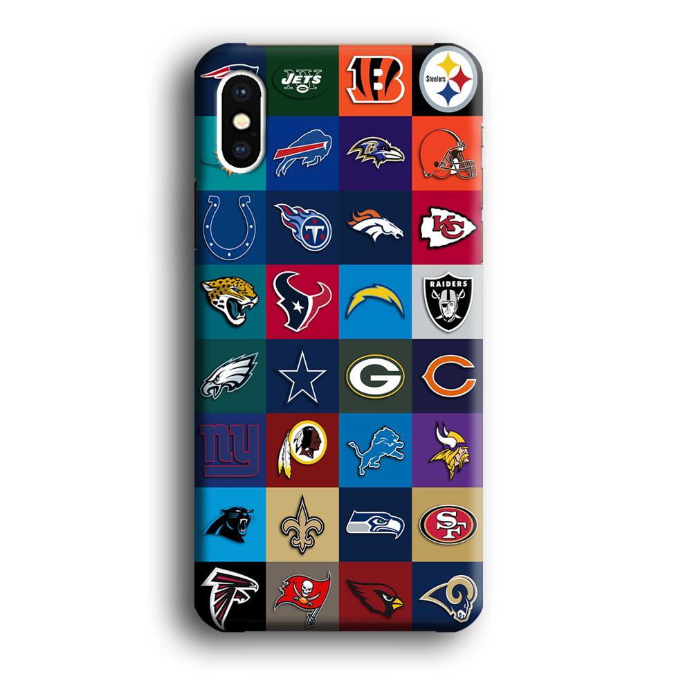 American Football Teams NFL iPhone X 3D Case-Xtracase