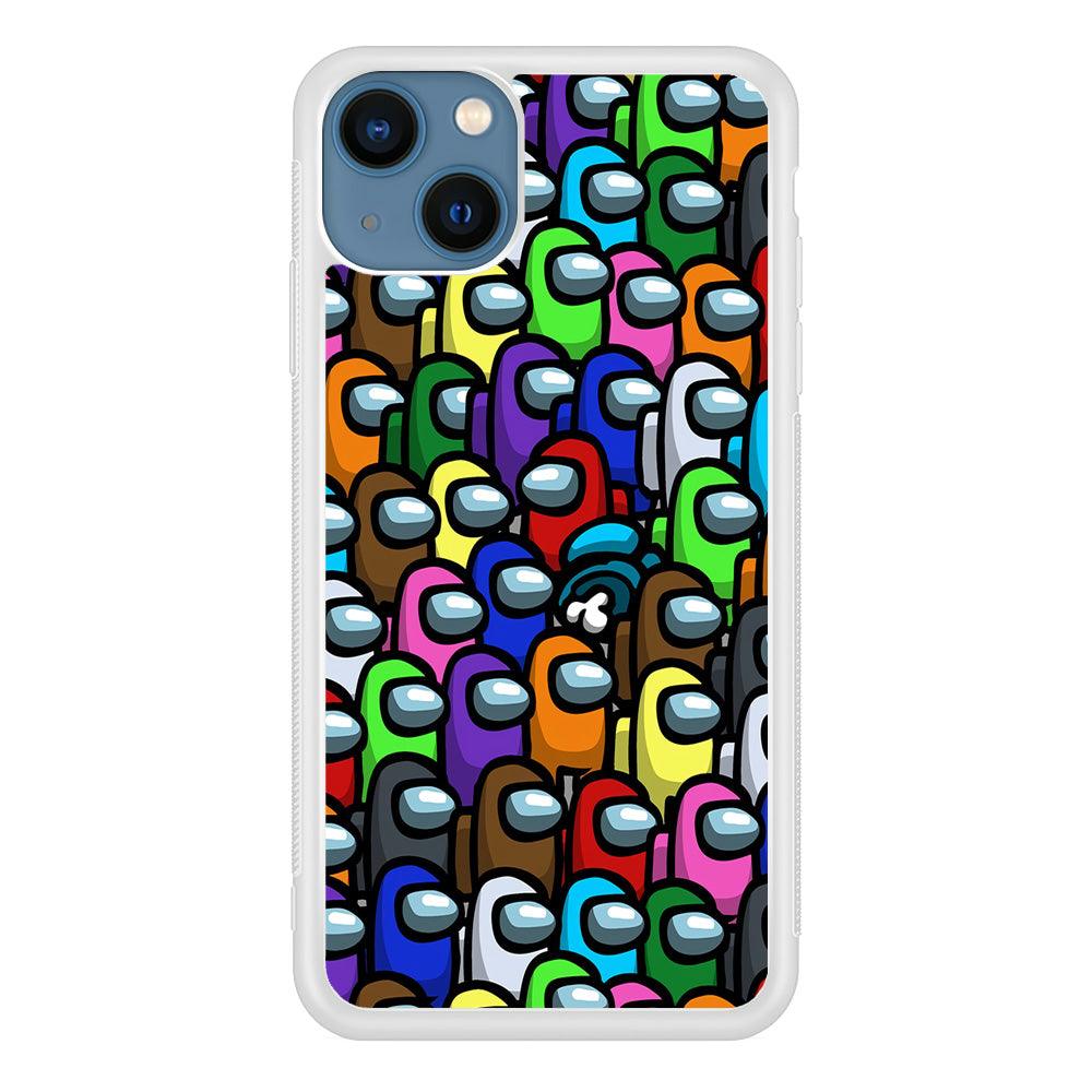 Among Us Impostor iPhone 13 Case-Rubber / White (2D Case)-Xtracase