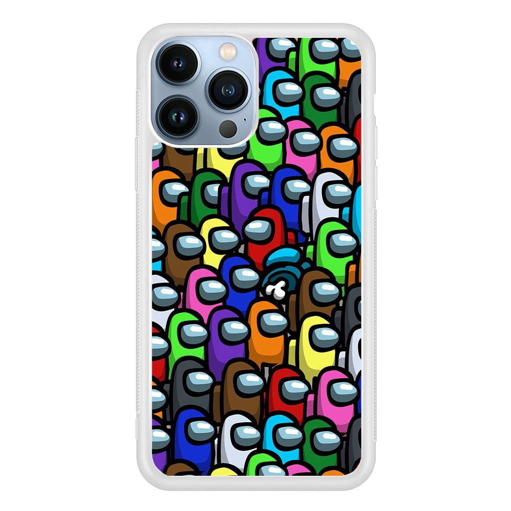 Among Us Impostor iPhone 13 Pro Max Case-Rubber / White (2D Case)-Xtracase