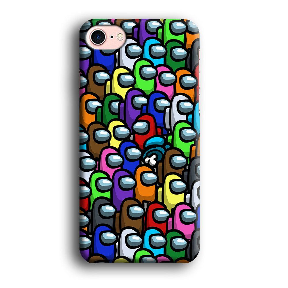 Among Us Impostor iPhone 8 Case-Plastic / Full Wrap (3D Case)-Xtracase