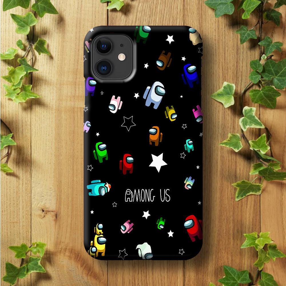Among Us Star iPhone 11 Case-Plastic / Full Wrap (3D Case)-Xtracase