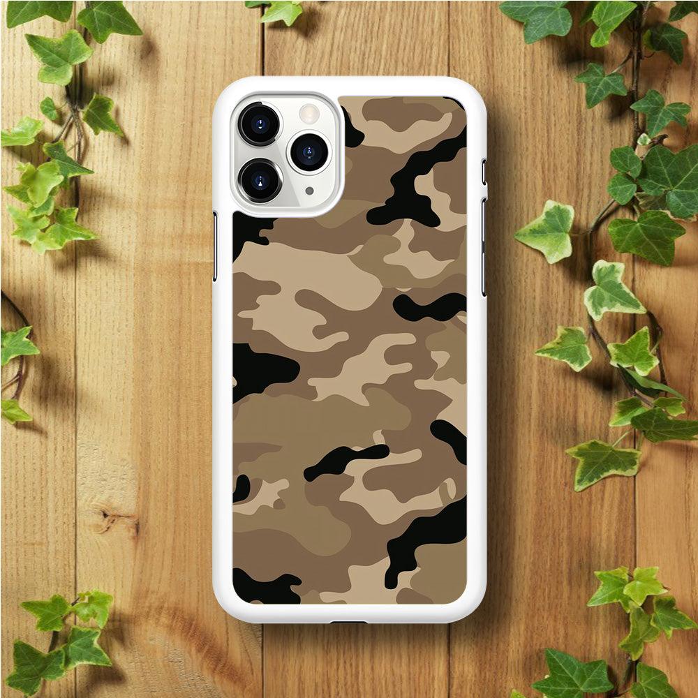 Army Pattern 002 iPhone 11 Pro Case-Rubber / White (2D Case)-Xtracase