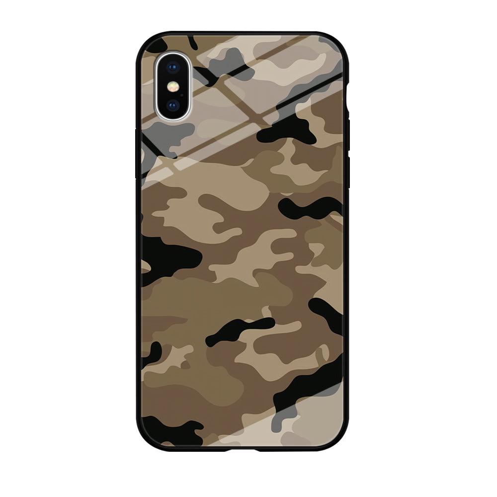 Army Pattern 002 iPhone Xs Case-Tempered Glass Case-Xtracase