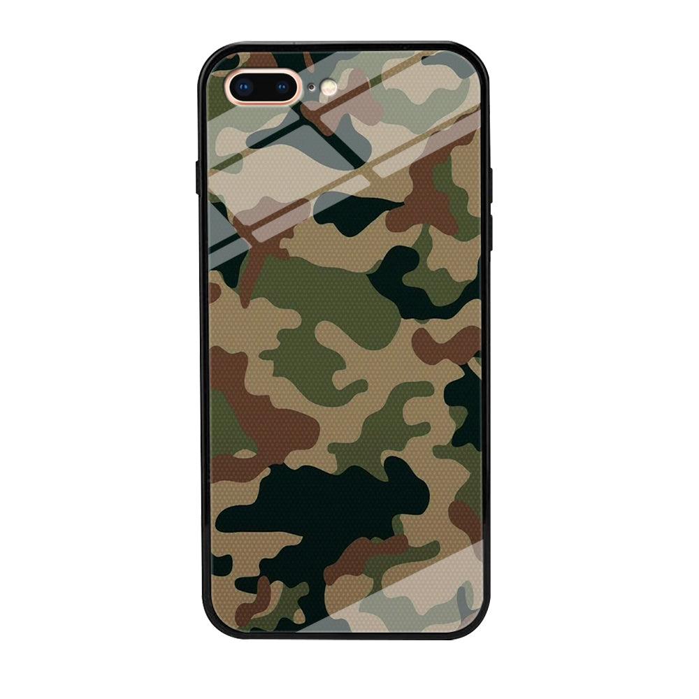 Army Pattern 003 iPhone 8 Plus Case-Tempered Glass Case-Xtracase