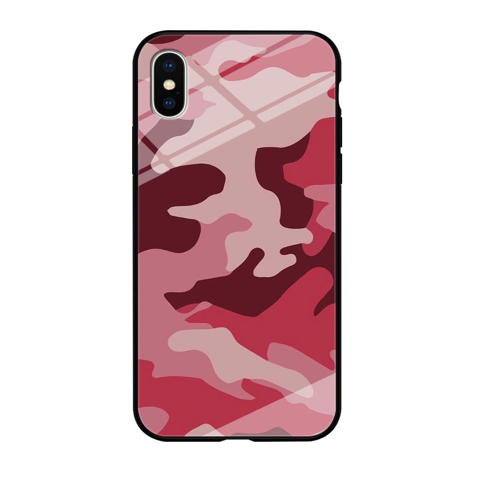 Army Pattern 004 iPhone Xs Case-Tempered Glass Case-Xtracase