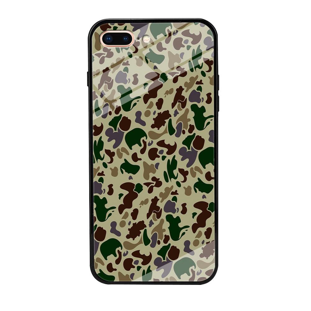 Army Pattern 005 iPhone 8 Plus Case-Tempered Glass Case-Xtracase