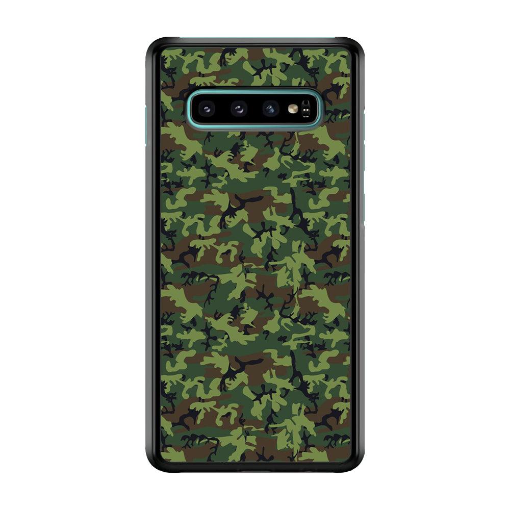 Army Pattern 006 Samsung Galaxy S10 Case-Plastic / Full Wrap (3D Case)-Xtracase