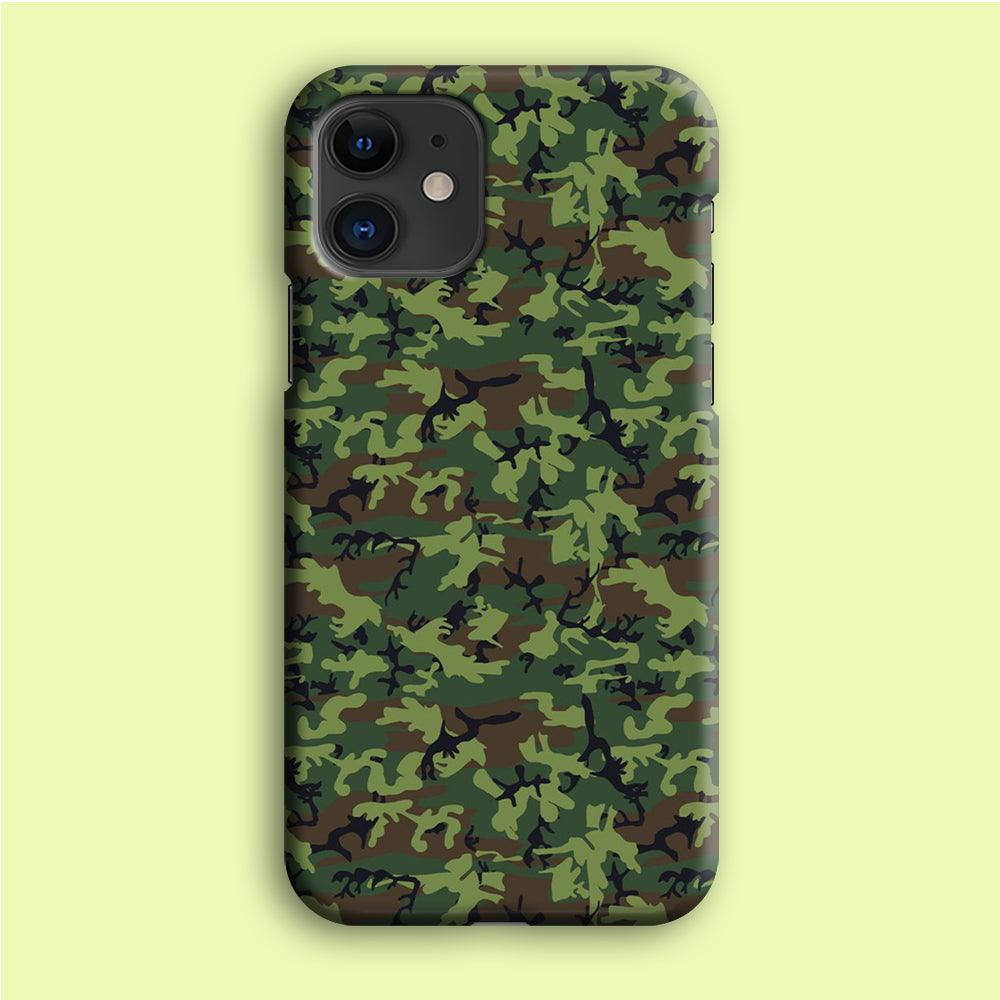 Army Pattern 006 iPhone 12 Case-Plastic / Full Wrap (3D Case)-Xtracase