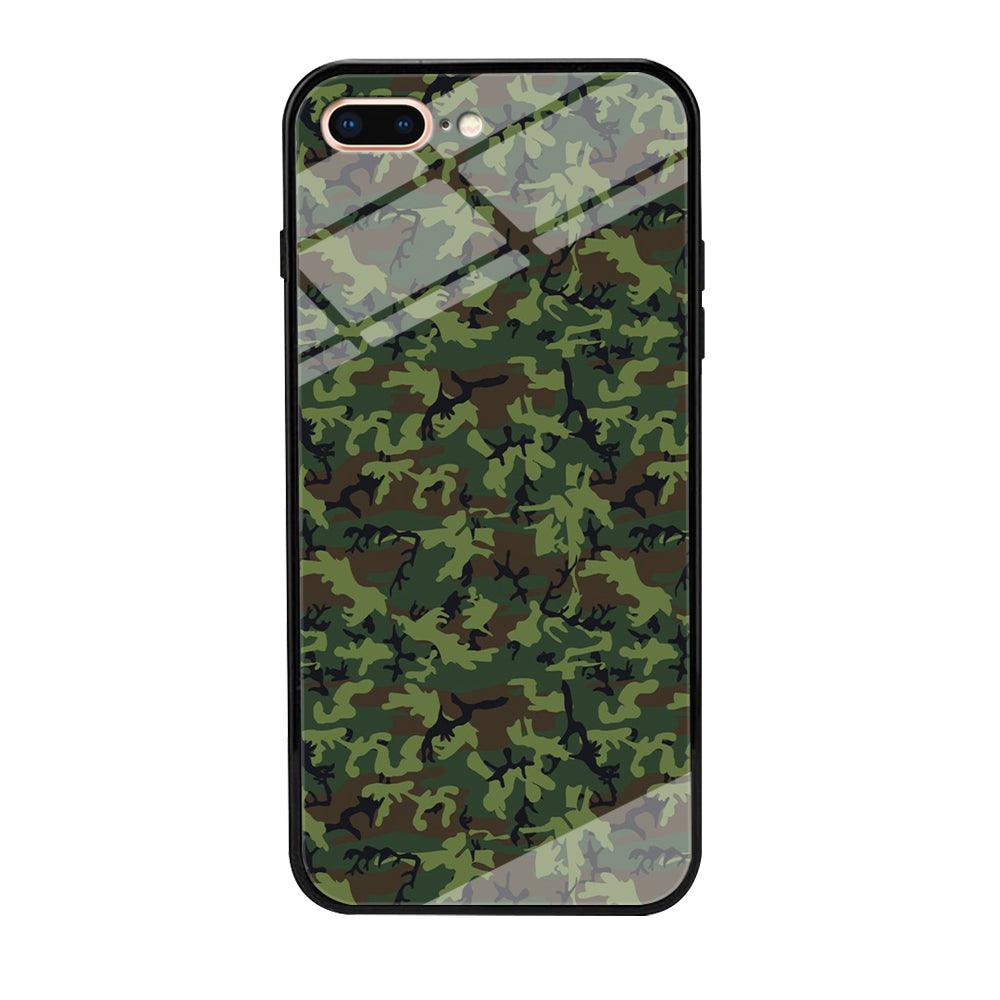 Army Pattern 006 iPhone 8 Plus Case-Tempered Glass Case-Xtracase