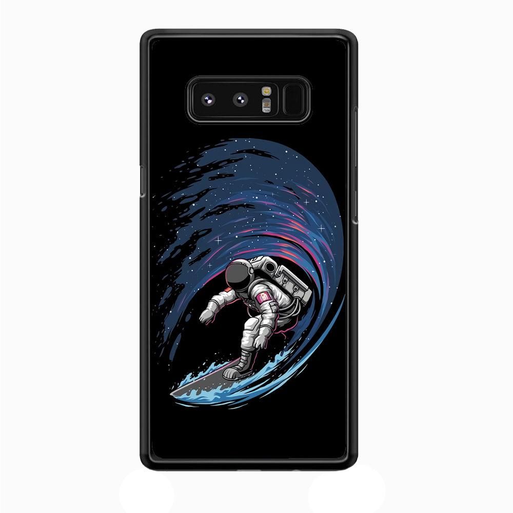 Astronaut Surfing The Sky Samsung Galaxy Note 8 Case-Plastic / Full Wrap (3D Case)-Xtracase