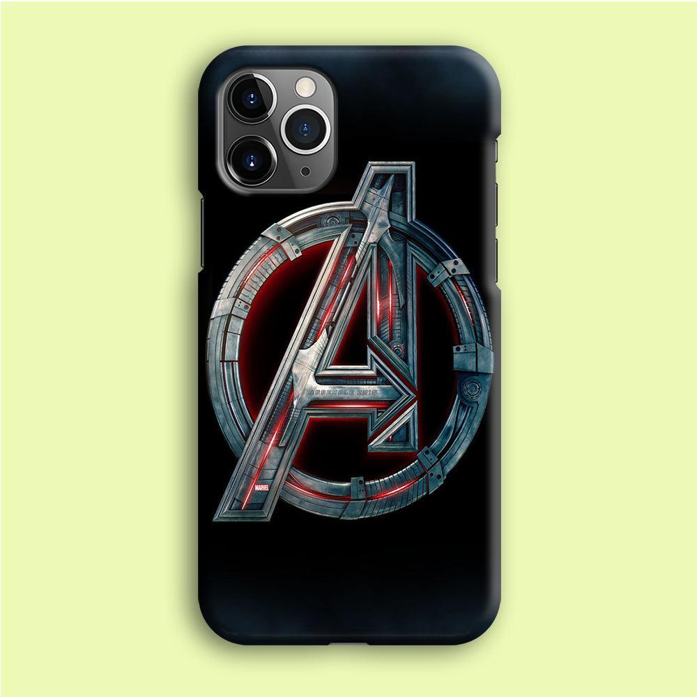 Avenger Logo iPhone 12 Pro Case-Plastic / Full Wrap (3D Case)-Xtracase