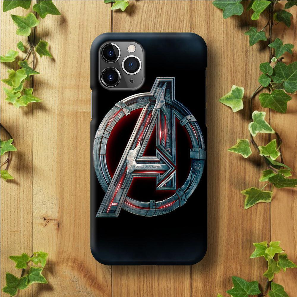 Avenger Logo iPhone 11 Pro Case-Plastic / Full Wrap (3D Case)-Xtracase