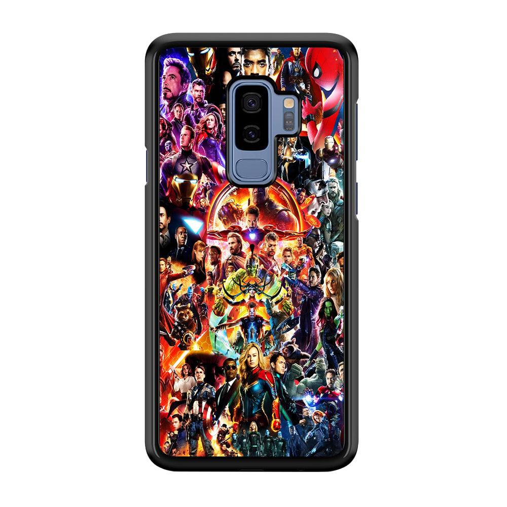 Avengers All Characters Samsung Galaxy S9 Plus Case-Rubber / White (2D Case)-Xtracase