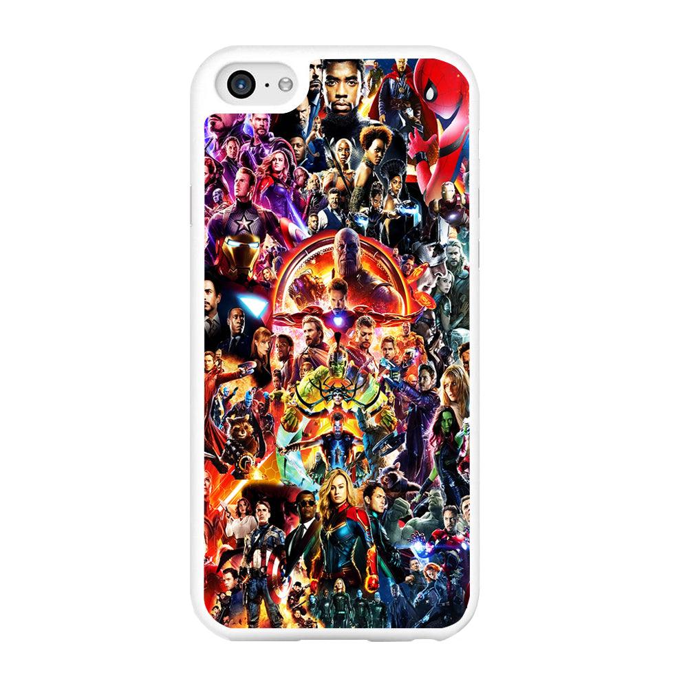 Avengers All Characters iPhone 6 | 6s Case-Rubber / White (2D Case)-Xtracase