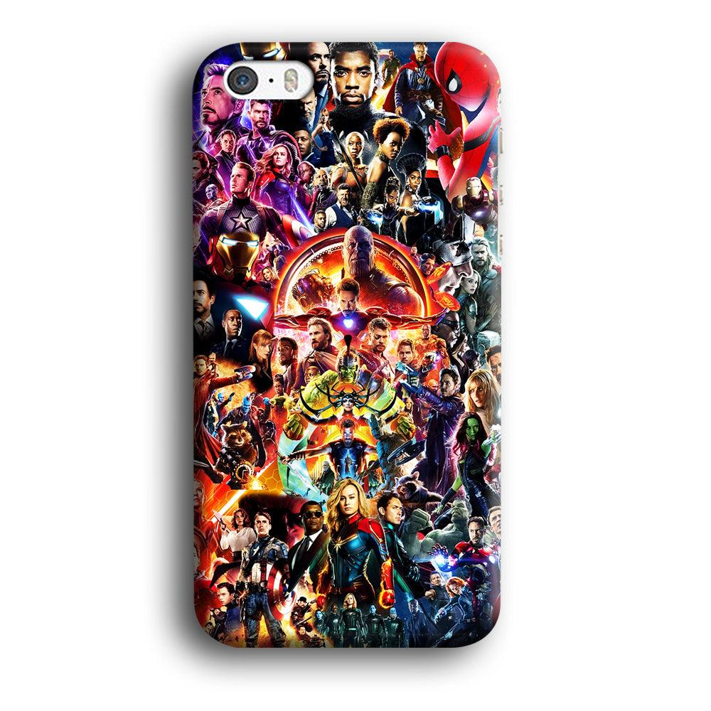 Avengers All Characters iPhone 5 | 5s Case-Plastic / Full Wrap (3D Case)-Xtracase