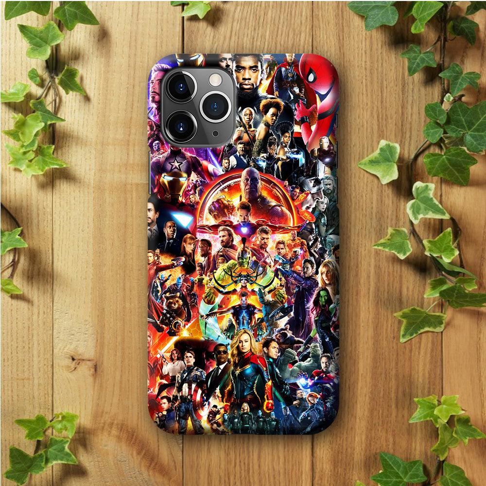 Avengers All Characters iPhone 11 Pro Case-Plastic / Full Wrap (3D Case)-Xtracase