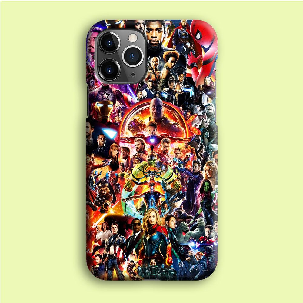 Avengers All Characters iPhone 12 Pro Case-Plastic / Full Wrap (3D Case)-Xtracase