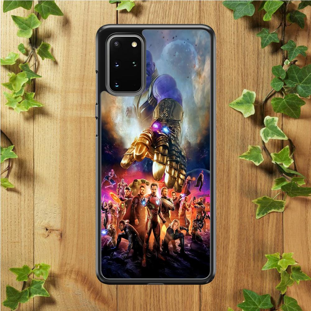 Avengers End Game 002 Samsung Galaxy S20 Plus Case-Rubber / White (2D Case)-Xtracase